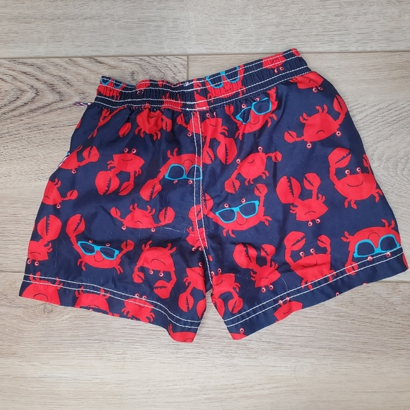 30) CARTER'S Happy Crab 🦀 Swim Trunks Sz. 24mth - Picture 3 of 5
